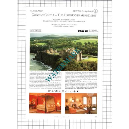 Culzean Castle Maybole Ayrshire / Boath House Auldearn Advert - c.2001 Cutting