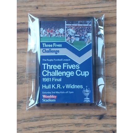 1980-1989 Rugby League Challenge Cup Final Programme fridge magnet collection