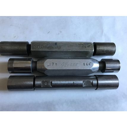 LOT THE PIPE MACHINERY GO NO GO PLUG GAGE .9852,.9869,.978,.976,.973,.971,SA