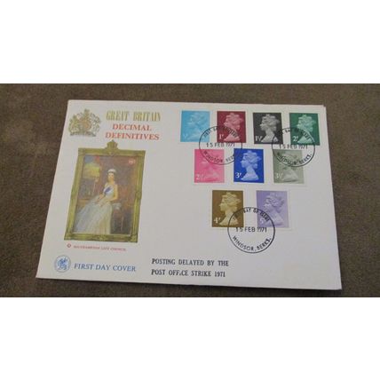 1971 Wessex GB Cover - Definitives to 5p - Postal Strike Delay