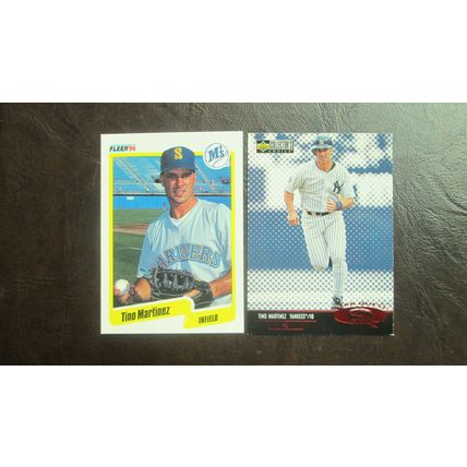Three (3) Tino Martinez Baseball Cards (See Pictures and Descriptions Below)