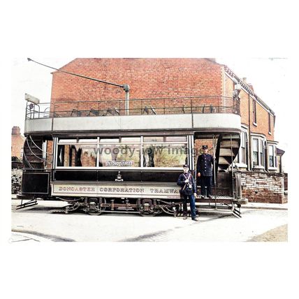 ptc8930 - Yorks' - Doncaster Corp. Transport Tram to Oxford Street - print 6x4