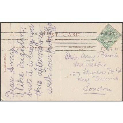 Regency Square, Brighton, Sussex, 1910 - Valentine's Postcard