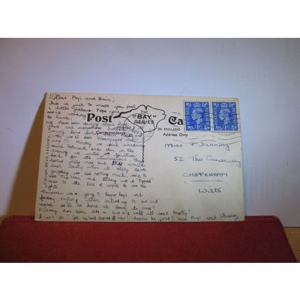 THE WESTERN SANDS, RYDE, ISLE OF WIGHT used vintage postcard 1951 pm =