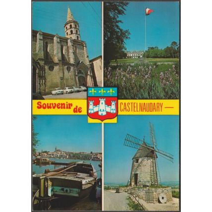 Souvenir de Castelnaudary, 1963 - Audumares CPSM