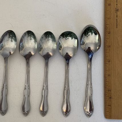 Oneida LTD Simeon L & George H Rogers Co Stainless HOMESTEAD Spoon Set 6" & 6.5"