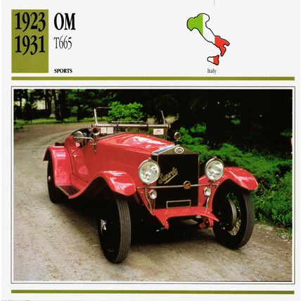 Collectors Club card. Classic Cars. OM T665