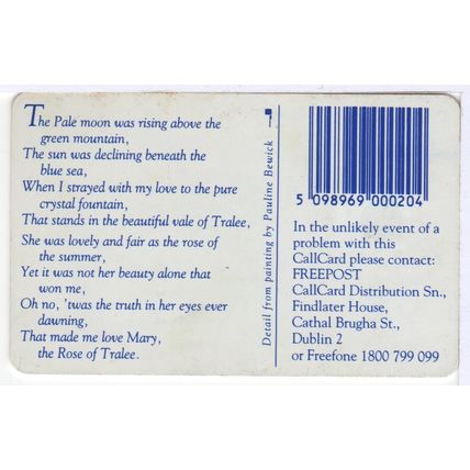 Ireland Phone Card - 1994 Rose of Tralee Festival