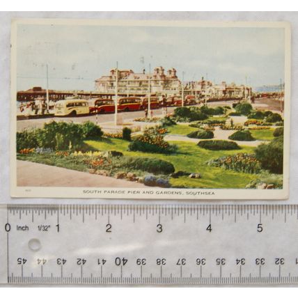 1953 postcard South Parade Pier & Gardens, Southsea