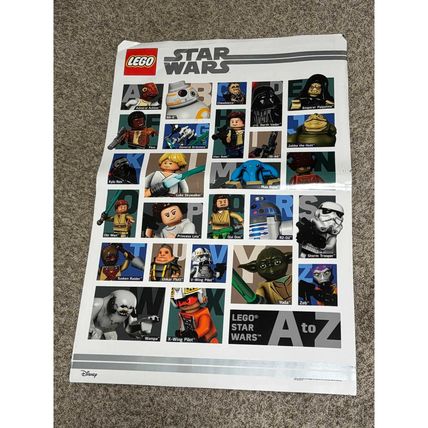 Lego Star Wars 36" X 24" Double-sided Poster 20 Years Disney Slave Racer Figures
