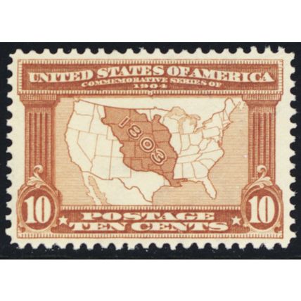 327, Mint VF NH 10¢ With Clean PFC Certificate - Stuart Katz