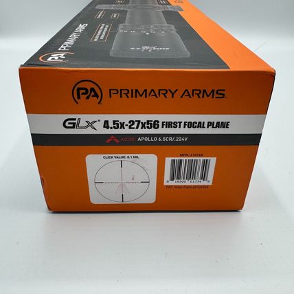 Primary Arms GLX 4.5-27x56 First Focal Plane Rifle Scope - ACSS Apollo Reticle