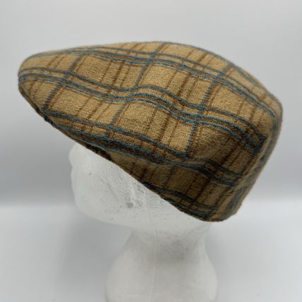 Kangol Plaid Flat Cap 80% Wool 20% Chlorofibre X/L NWT Unisex