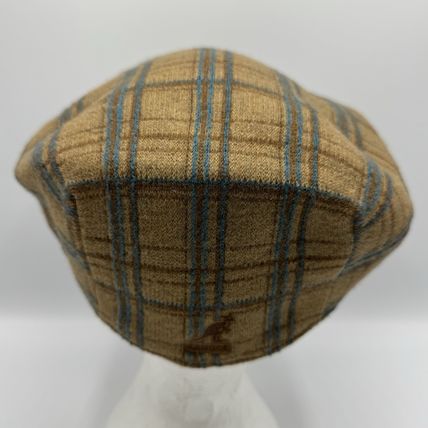 Kangol Plaid Flat Cap 80% Wool 20% Chlorofibre X/L NWT Unisex