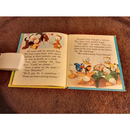 Tell-A-Tale Donald Duck's Lucky Day By Walt Disney Production 1951 Great Shape