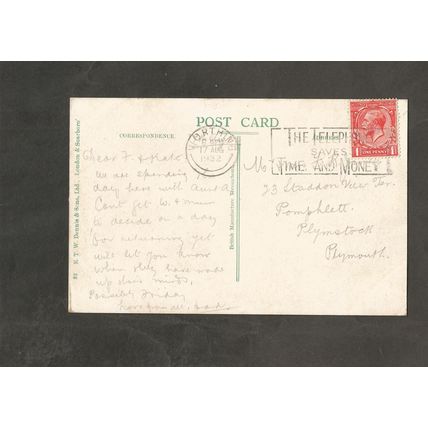 Postcard Sussex Worthing Beach and Pavilion 1932