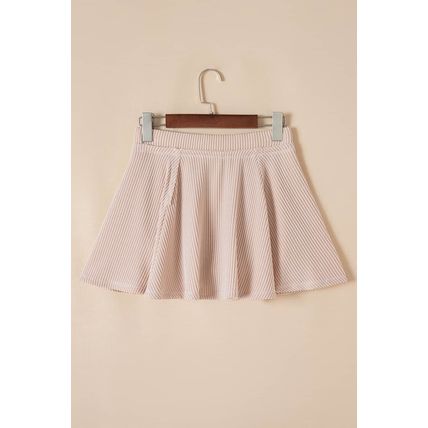Jet Stream Corded Lantern Sleeve Top High Waist Ruffled Mini Skirt Set