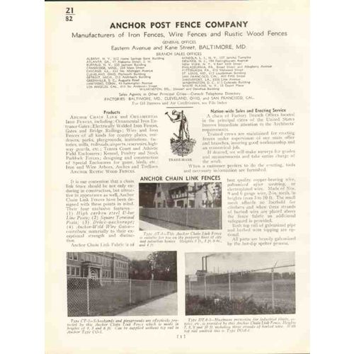 anchor post fence company 1938 iron wire rustic wood vintage catalog