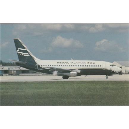 Presidential Airways Boeing B737 230C Aircraft Postcard (A16320)