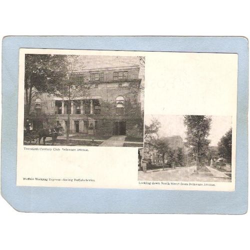 New York Buffalo Twentieth Century Club Delaware Ave Looking Down North St~2809