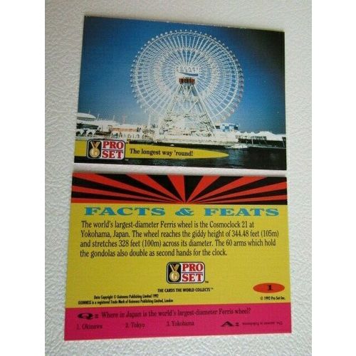 Pro Set 1992 Guinness Book of Records Trade Cards Card Variants (eb2)
