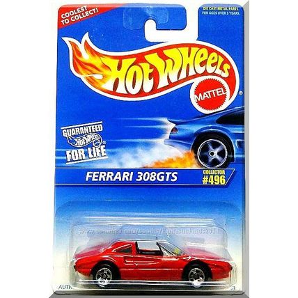 Hot Wheels - Ferrari 308GTS: Collector #496 (1996) *Red Edition / Convertible*