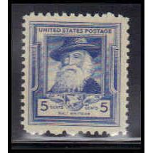 867 5c Walt Whitman Fine MNH KA2860