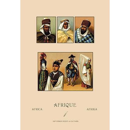 An Assortment of African Costumes 20 x 30 Poster