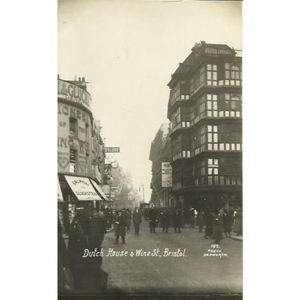 BRISTOL Dutch House & Wine Street Postcard (Hepworth 197)