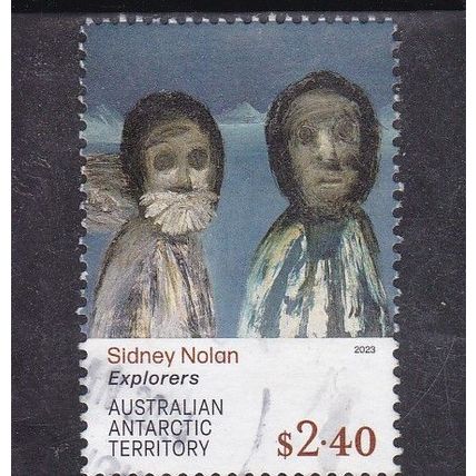 AAT - 2023 - Sidney Nolan's Antarctica, Explorers - $2.40 sheet used