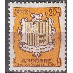 Andorre Français 1961 Michel 167 Neuf ** Cote (2008) 0.50 € Armoirie
