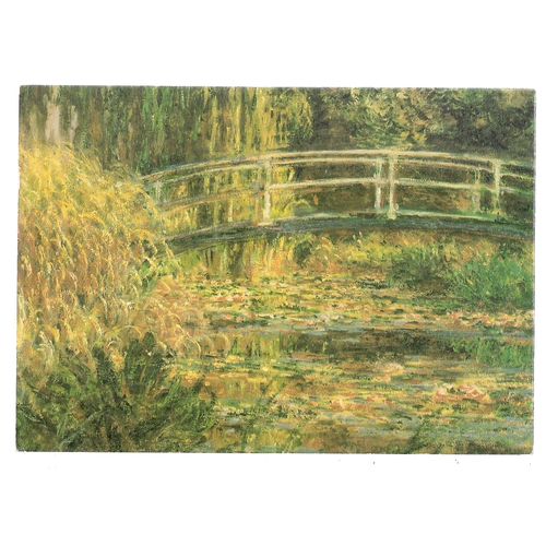 HARMONIE ROSE... CLAUDE MONET unused postcard #