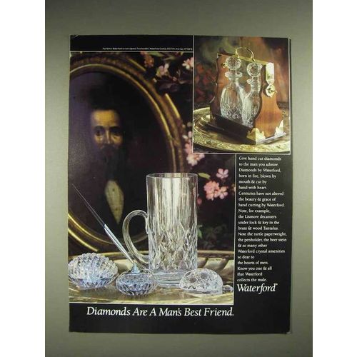 1984 Waterford Lismore Decanturs, Beer Stein Ad