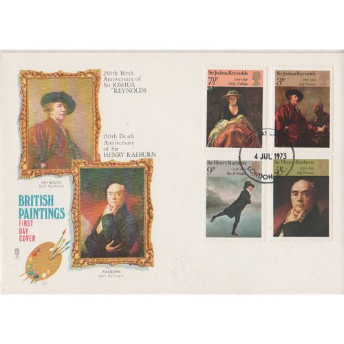 GB 1973 British Painters set GPO FDC London EC pm see others