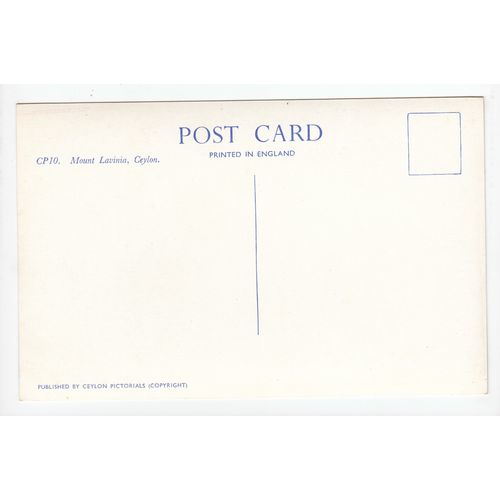 Mount Lavinia Ceylon Sri Lanka Postcard CP10