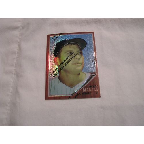 1996 Topps MICKEY MANTLE FINEST REPRINT NO. 12