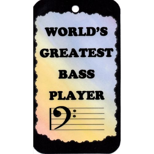 5032 World's Greatest Bass Player Sign Magnet Music Band Choir Teacher Gift