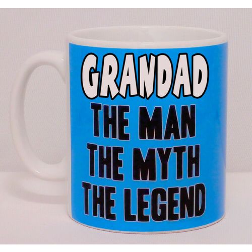 Grandad The Man The Myth The Legend Can Personalise Mug Funny Grandpa Gramp Gift