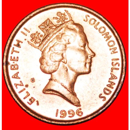 MAGNETIC(1987-2010):SOLOMON ISLANDS★1 CENT 1996 MINT LUSTER★LOW START★NO RESERVE