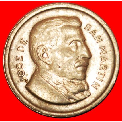 SAN MARTIN (1778-1850): ARGENTINA ★ 50 CENTAVOS 1952! LOW START★NO RESERVE