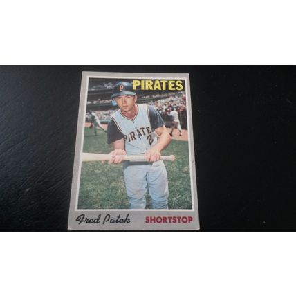 1970 Topps Card # 094 Fred Patek Very Good-Excellent (4) Pittsburgh Pirates