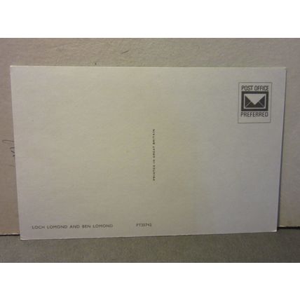 LOCH LOMOND and BEN LOMOND, SCOTLAND unused postcard PT35742 =