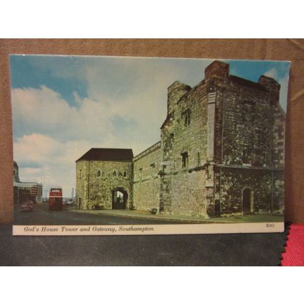 GOD'S HOUSE TOWERAND GATEWAY, SOUTHAMPTON, HAMPSHIRE unused postcard H. Barton =