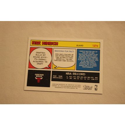 Kirk Hinrich 2005/06 Bazooka MINI NO. 124
