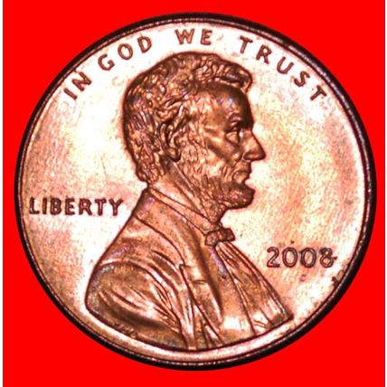 MEMORIAL 1982-2008: USA★1 CENT 2008 UNC LINCOLN 1809-1865★LOW START★NO RESERVE!