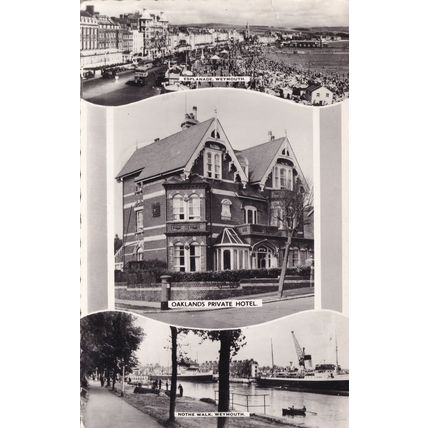 Oaklands Private Hotel Weymouth Dorset Real Photo Postcard