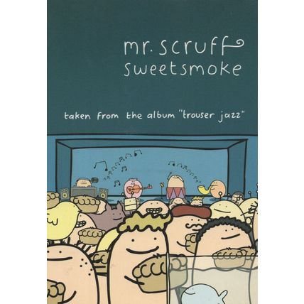 Mr Scruff Sweetsmoke Trouser Jazz Vinyl Record Postcard