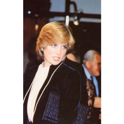 Princess Diana Christmas Lights on Regent Street London Postcard