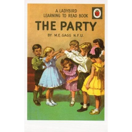 Childrens Party Games Ladybird First Edition Book Postcard