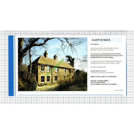 Sandwich Kent / Jevington East Sussex Sale Advert - 1991 Cutting